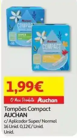 Auchan Tampões Compact Auchan promoção