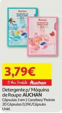 Auchan Detergente p/ Máquina de Roupa AUCHAN promoção
