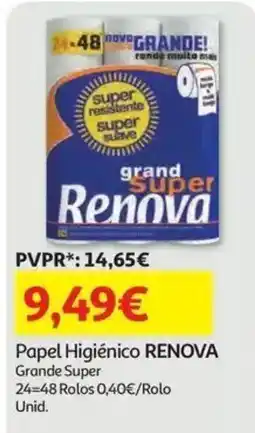 Auchan Papel Higiênico Renova promoção