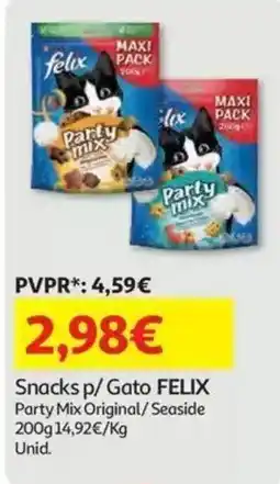 Auchan Snacks p/ Gato FELIX promoção
