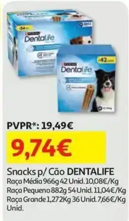 Auchan Snacks p/ Cão DENTALIFE promoção