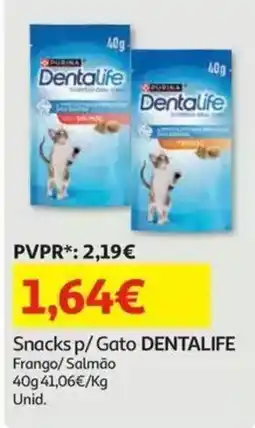 Auchan Snacks p/ Gato DENTALIFE promoção