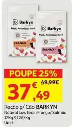 Auchan Ração p/ Cão BARKYN promoção