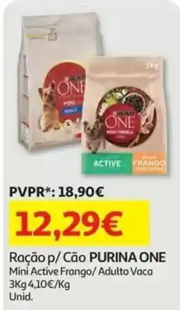 Auchan Ração p/ Cão PURINA ONE promoção