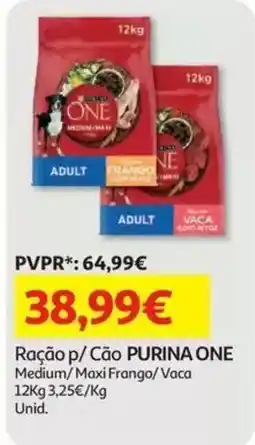 Auchan Ração p/ Cão PURINA ONE promoção