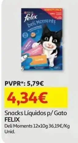 Auchan Snacks Líquidos p/ Gato FELIX promoção