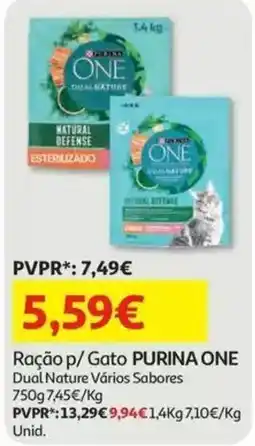 Auchan Ração p/ Gato PURINA ONE promoção