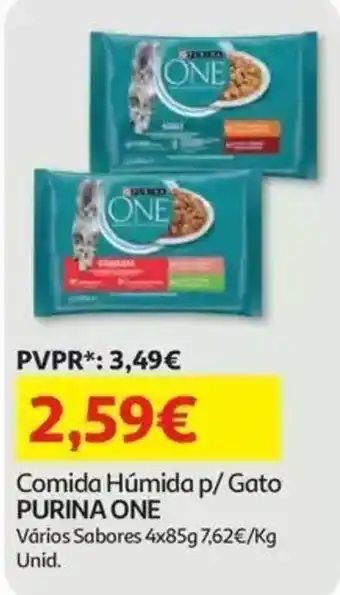 Auchan comida húmida p/ gato purina one promoção