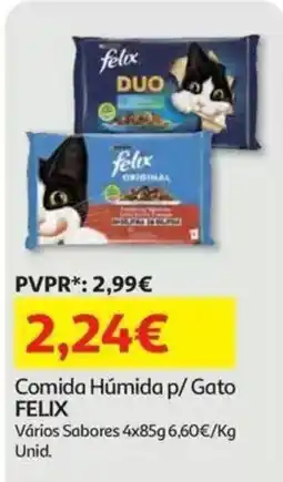 Auchan comida húmida p/ gato felix promoção