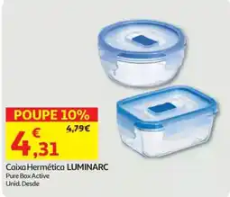 Auchan Caixa Hermética Luminarc Pure Box Active promoção