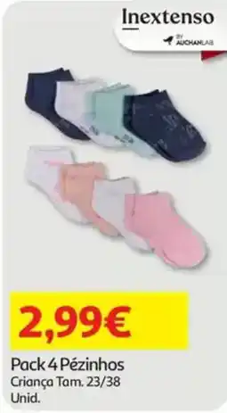 Auchan Inextenso Pack 4 Pézinhos promoção