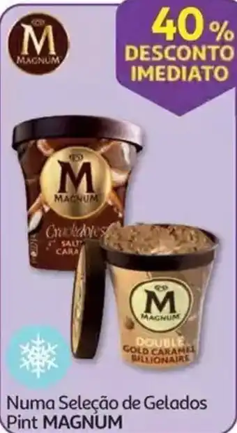 Auchan Numa Seleção de Gelados Pint MAGNUM promoção