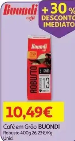 Auchan Café em Grão BUONDI promoção