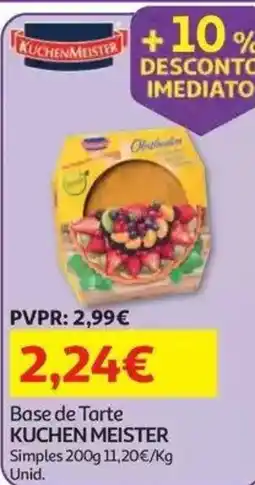 Auchan Base de tarte kuchen meister promoção