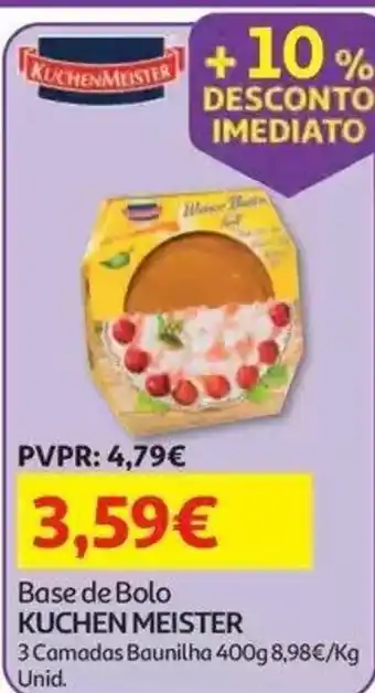 Auchan Base de Bolo Kuchen Meister promoção
