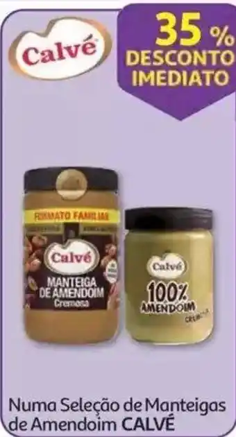 Auchan Manteiga de amendoim calvé promoção