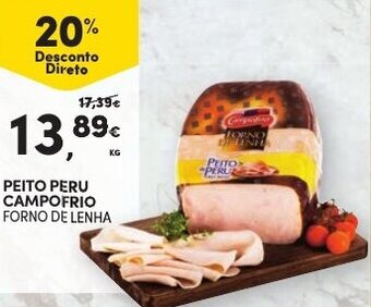 Continente Peito Peru Campofrio Forno de Lenha promoção