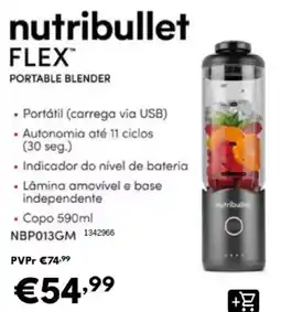 Radio Popular Nutribullet flex portable blender promoção