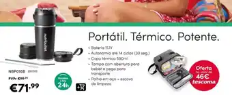 Portátil. Térmico. Potente. Nutribullet NBP016B