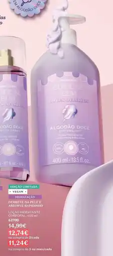 O Boticário O boticario loção hidratante algodão doce promoção