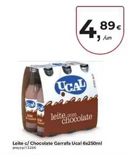 Aqui é fresco Leite c/ Chocolate Garrafa Ucal promoção