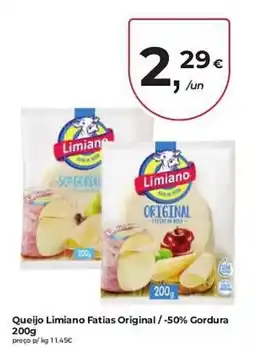 Aqui é fresco Queijo Limiano Fatias Original promoção