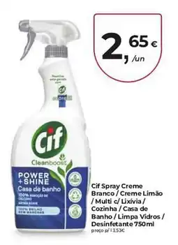 Aqui é fresco Cif Spray Creme promoção