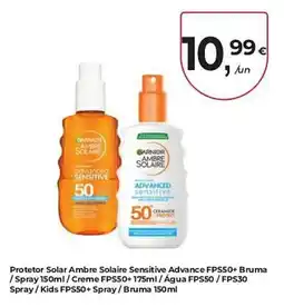 Aqui é fresco Protetor solar ambre solaire sensitive advance promoção