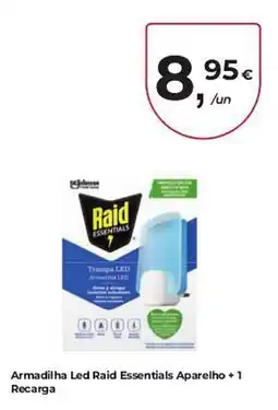 Aqui é fresco armadilha led raid essentials aparelho + 1 recarga promoção
