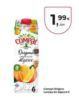 Aqui é fresco Compal Origens Laranja do Algarve promoção