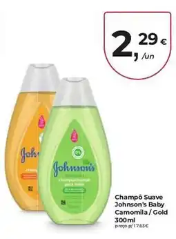 Aqui é fresco Champô Suave Johnson's Baby Camomila / Gold promoção