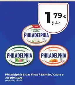 Aqui é fresco philadelphia ervas finas / salmão / cabra e alecrim promoção