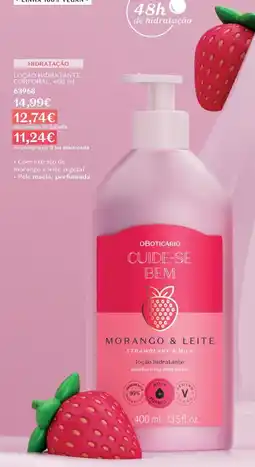 O Boticário O Boticário cuide-se bem morango & leite promoção