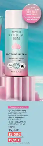 O Boticário O Boticário cuide-se bem óleo hidratante corporal promoção