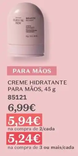 O Boticário Clic-e-se bem creme hidratante para mãos promoção