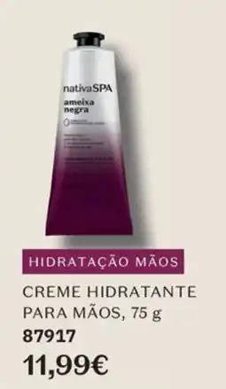 O Boticário nativa spa creme hidratante para mãos promoção
