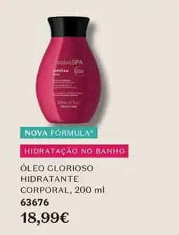 O Boticário Óleo glorioso hidratante corporal, promoção