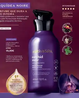 O Boticário nativa spa orchid noir night repair body lotion promoção