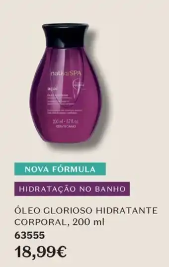 O Boticário Óleo glorioso hidratante corporal promoção