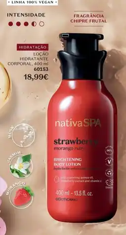 O Boticário nativa spa strawberry morango ruby promoção
