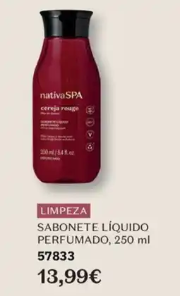 O Boticário nativa spa sabonete liquido perfumado cereja rouge promoção