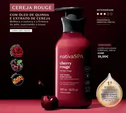 O Boticário nativaSPA cherry rouge promoção