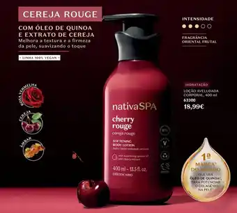 O Boticário nativaSPA cherry rouge promoção