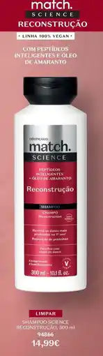 O Boticário Shampoo science reconstrução promoção