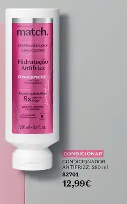 O Boticário Match condicionador antifrizz promoção