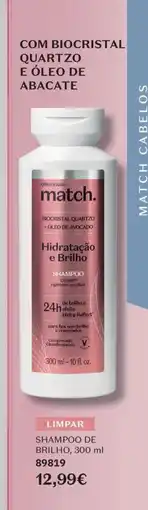 O Boticário Match Shampoo de Brilho promoção