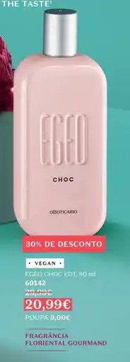 O Boticário Egeo choc promoção