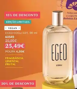 O Boticário Egeo cogu edt promoção