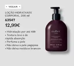 O Boticário loção hidratante corporal malbec promoção