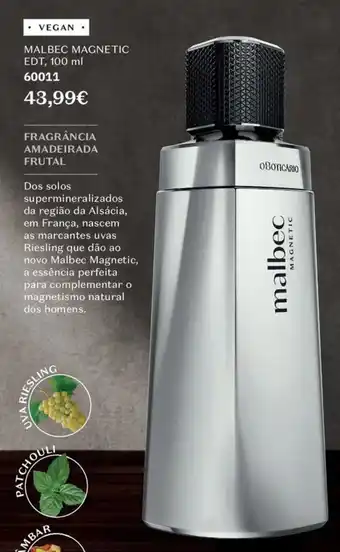 O Boticário Malbec Magnetic promoção